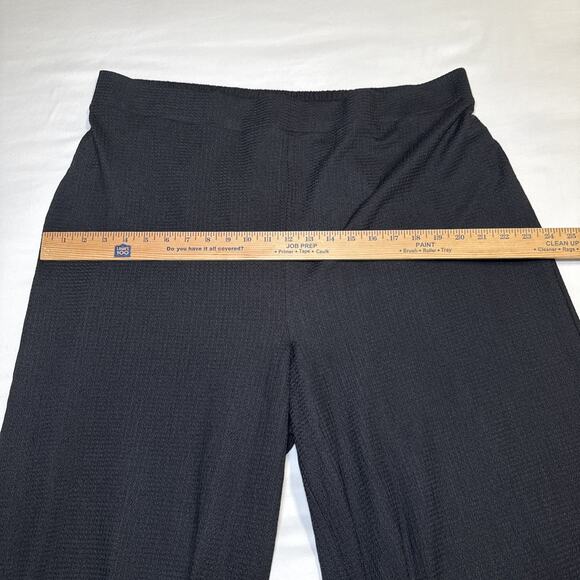 Nina Parker Womens Pull On Textured Black Knit Wide Leg Pants Plus Size 2X NWOT - Picture 6 of 14